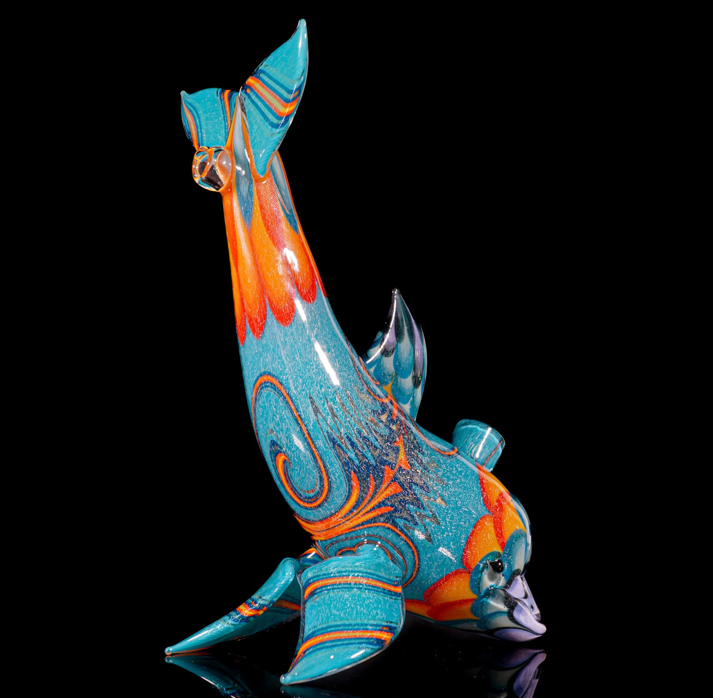 Dichro UV Fire and Ice Dot Stack Dolphin + Plug