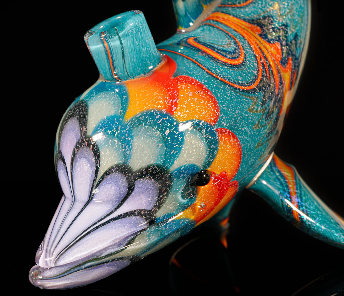 Dichro UV Fire and Ice Dot Stack Dolphin + Plug