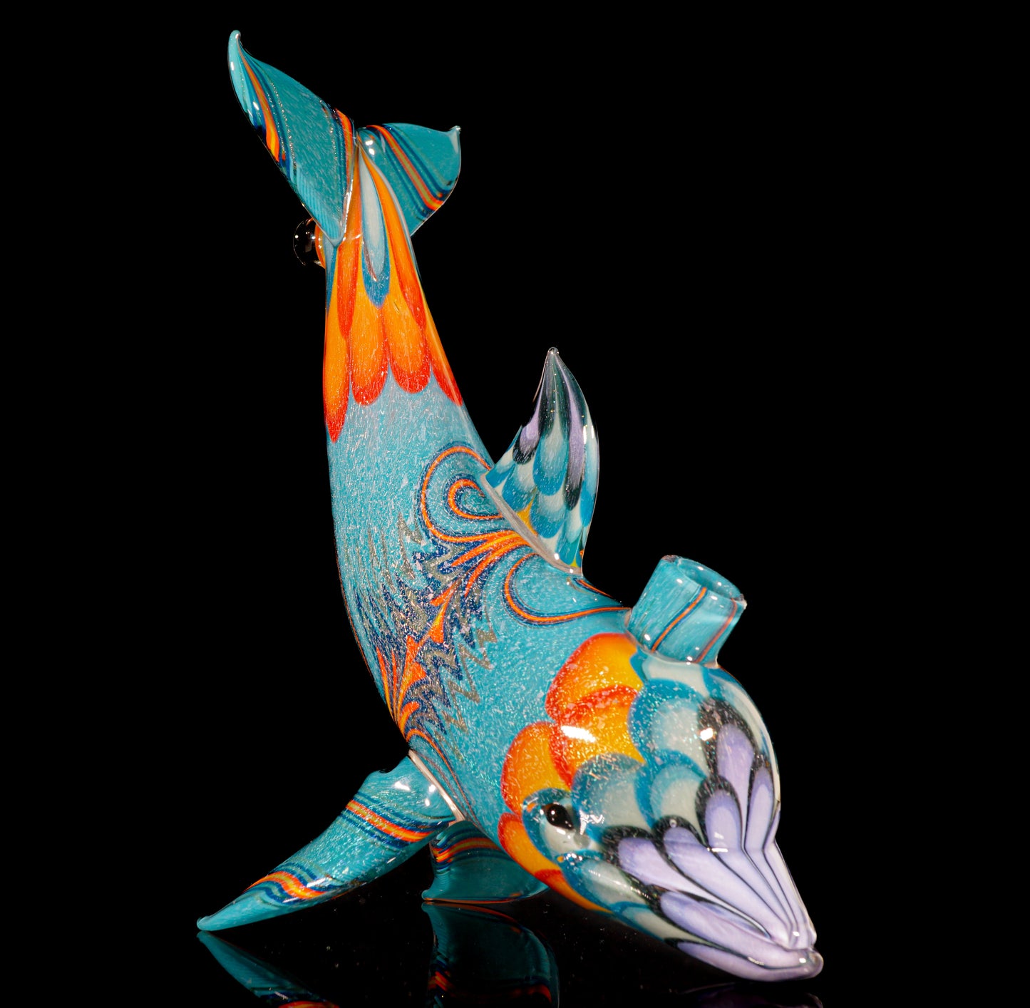 Dichro UV Fire and Ice Dot Stack Dolphin + Plug
