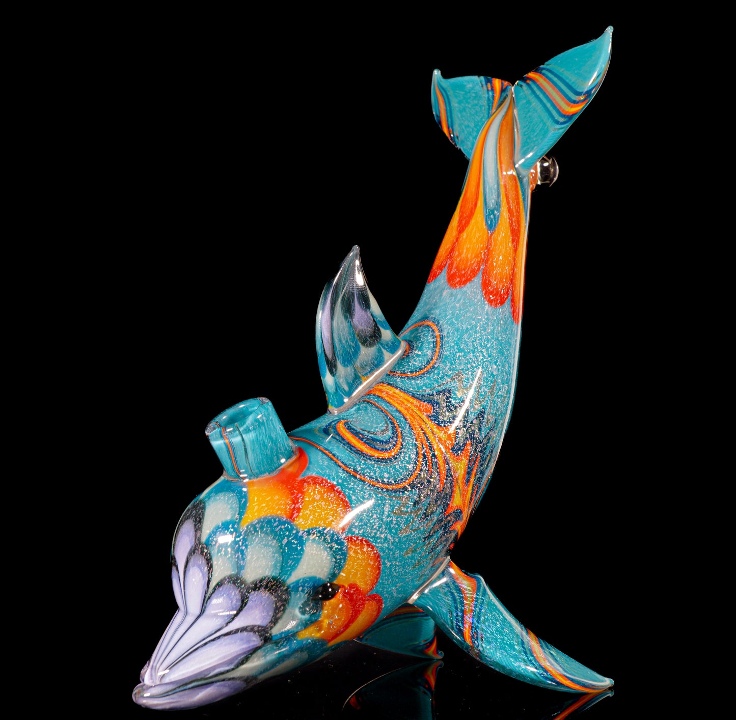 Dichro UV Fire and Ice Dot Stack Dolphin + Plug