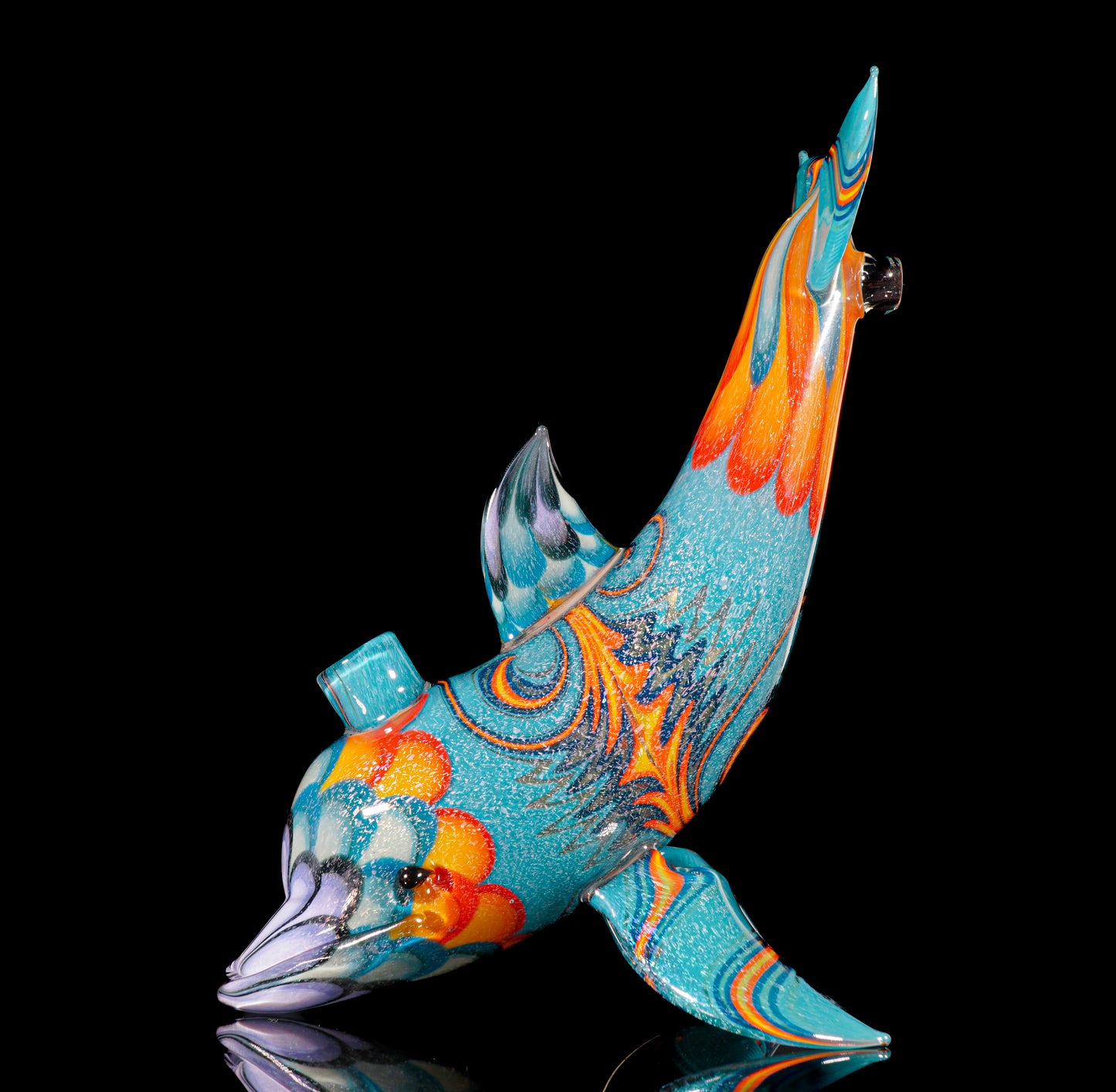 Dichro UV Fire and Ice Dot Stack Dolphin + Plug