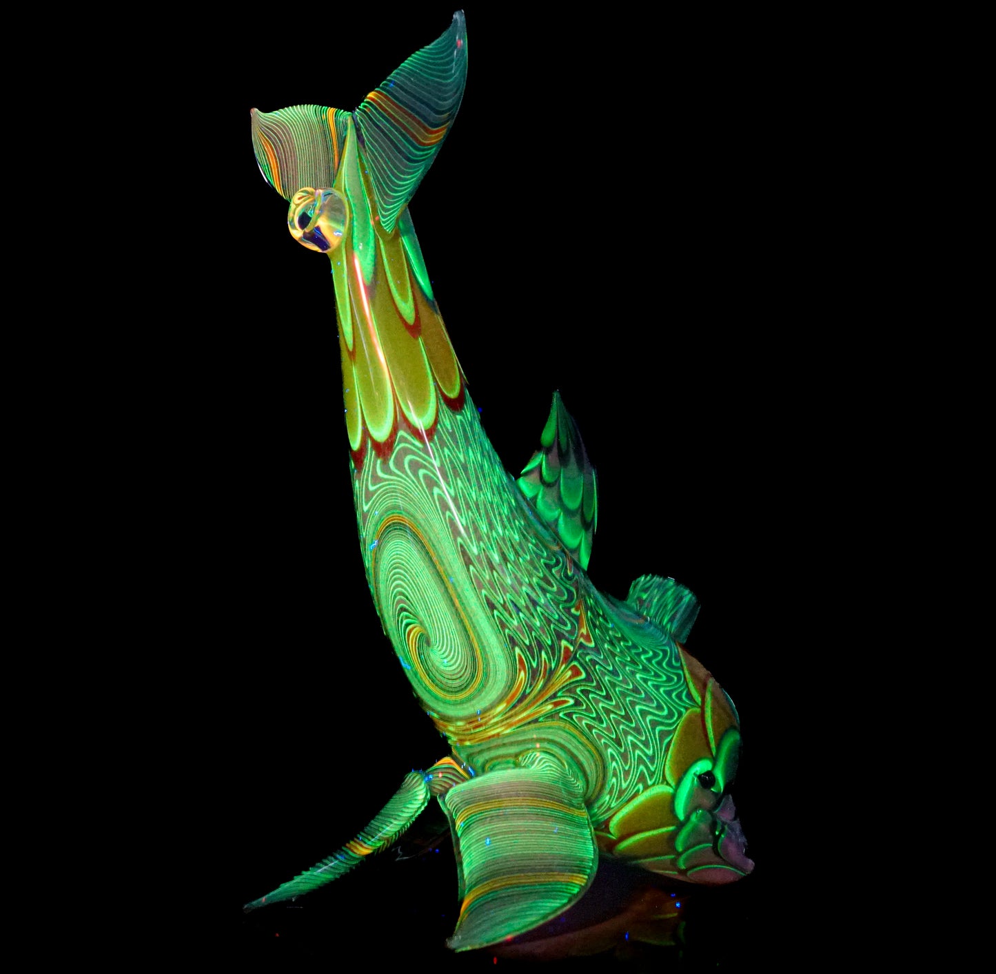 Dichro UV Fire and Ice Dot Stack Dolphin + Plug
