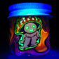 UV Cheshire Cat and Mushroom Man Jar