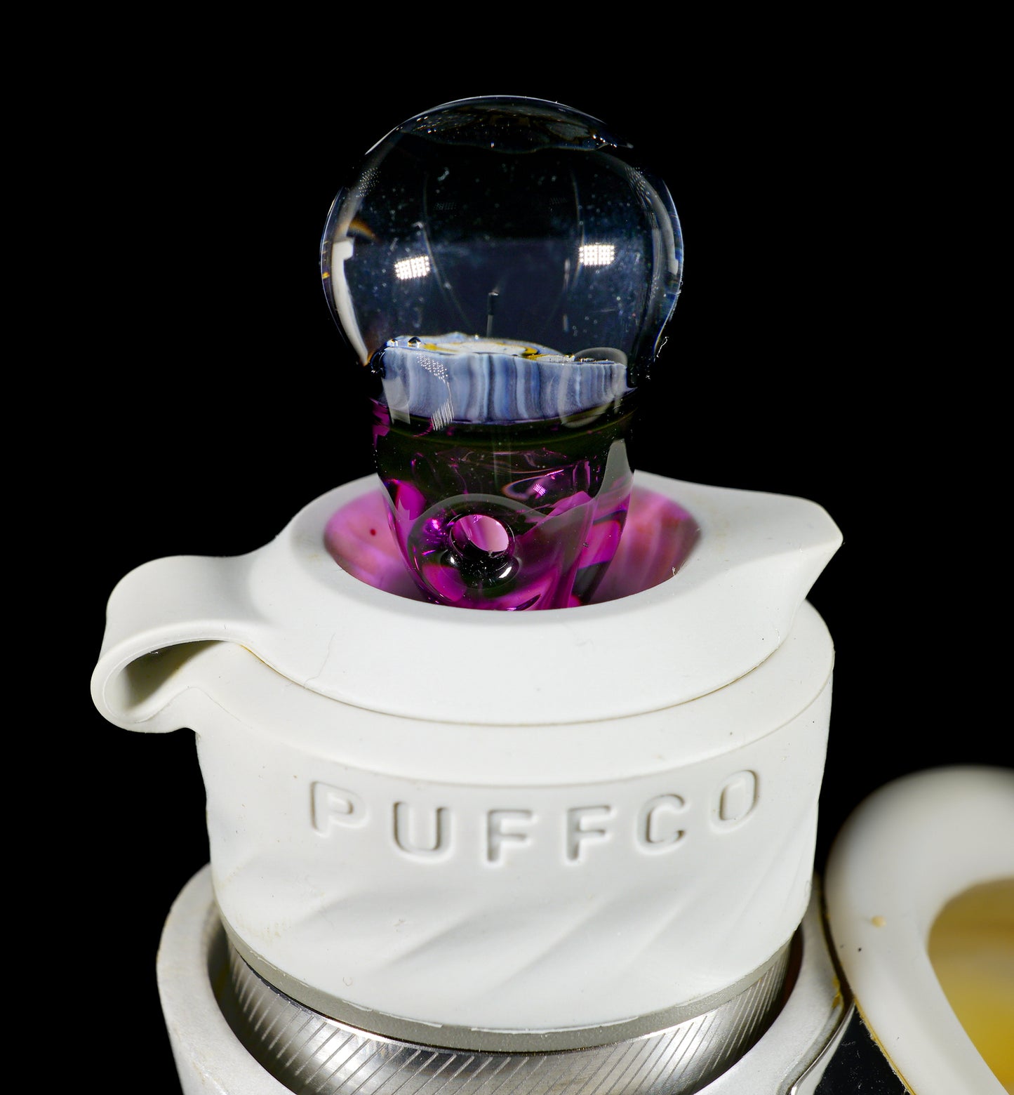 Gold Amethyst White Poppy Joystick