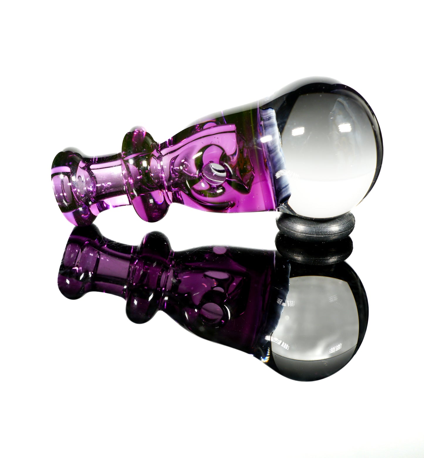 Gold Amethyst White Poppy Joystick