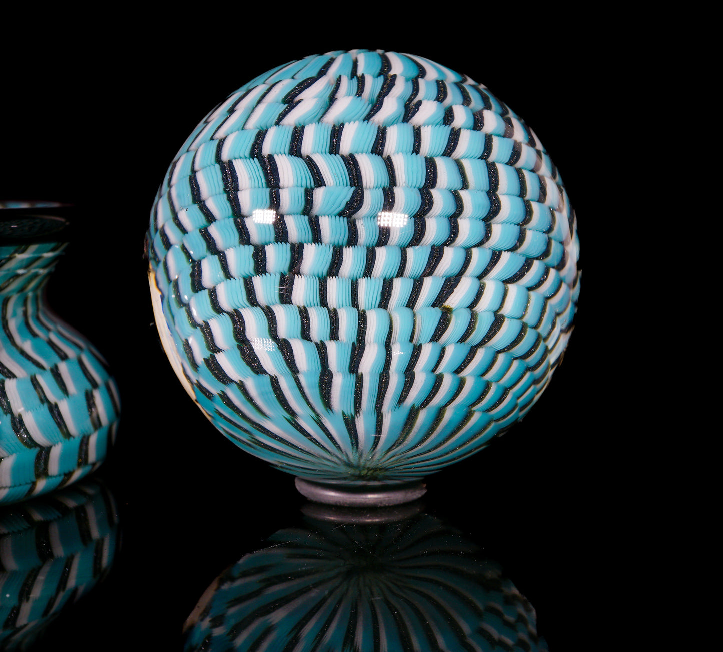 Coil Pot Marble and Stand (40mm)