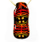 UV Red and Black Mosaic Pendant