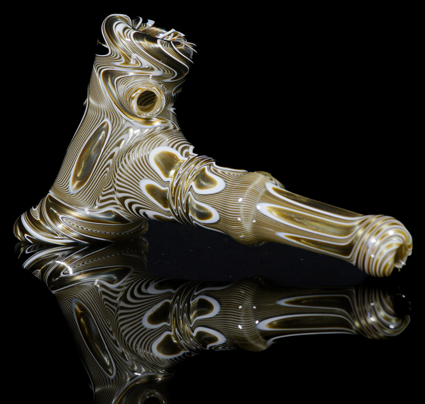 White and Electrum Pattern Hammer