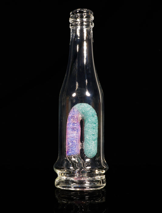 Sour Gummy Worm Bottle Peak Top