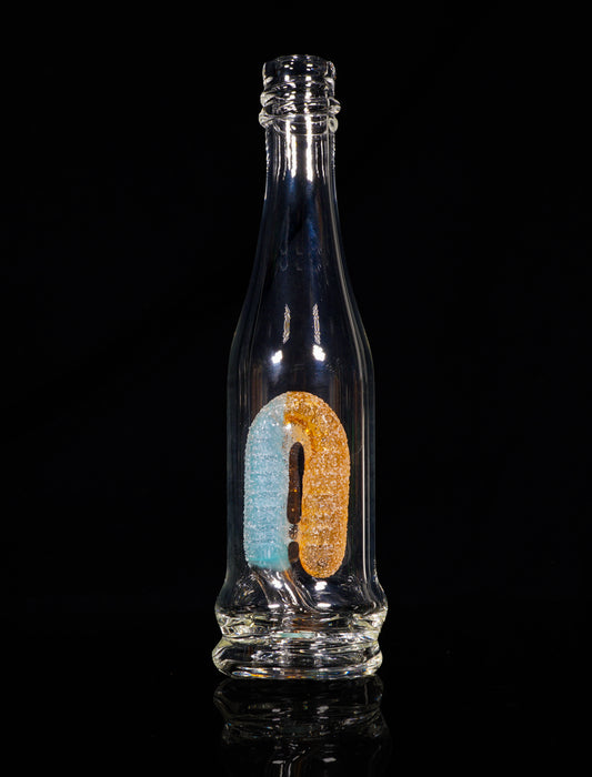 Sour Gummy Worm Bottle Peak Top