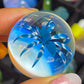 Blue and White Spider Marble (32mm)