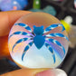 Blue and White Spider Marble (32mm)