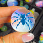 Blue and White Spider Marble (32mm)