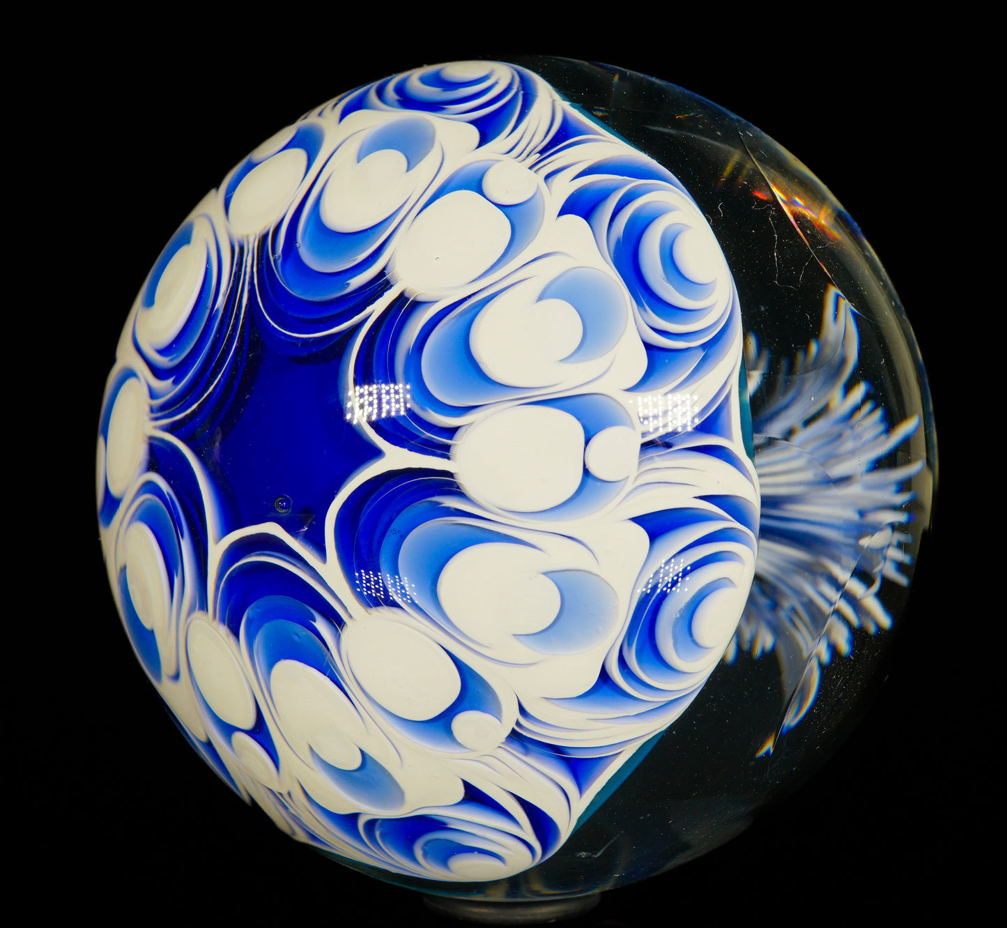 Blue and White Cave Jelly XL Marble (60mm)