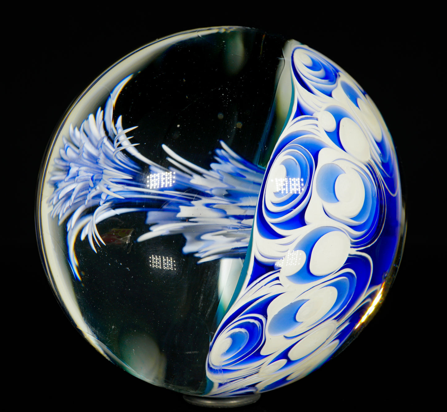 Blue and White Cave Jelly XL Marble (60mm)