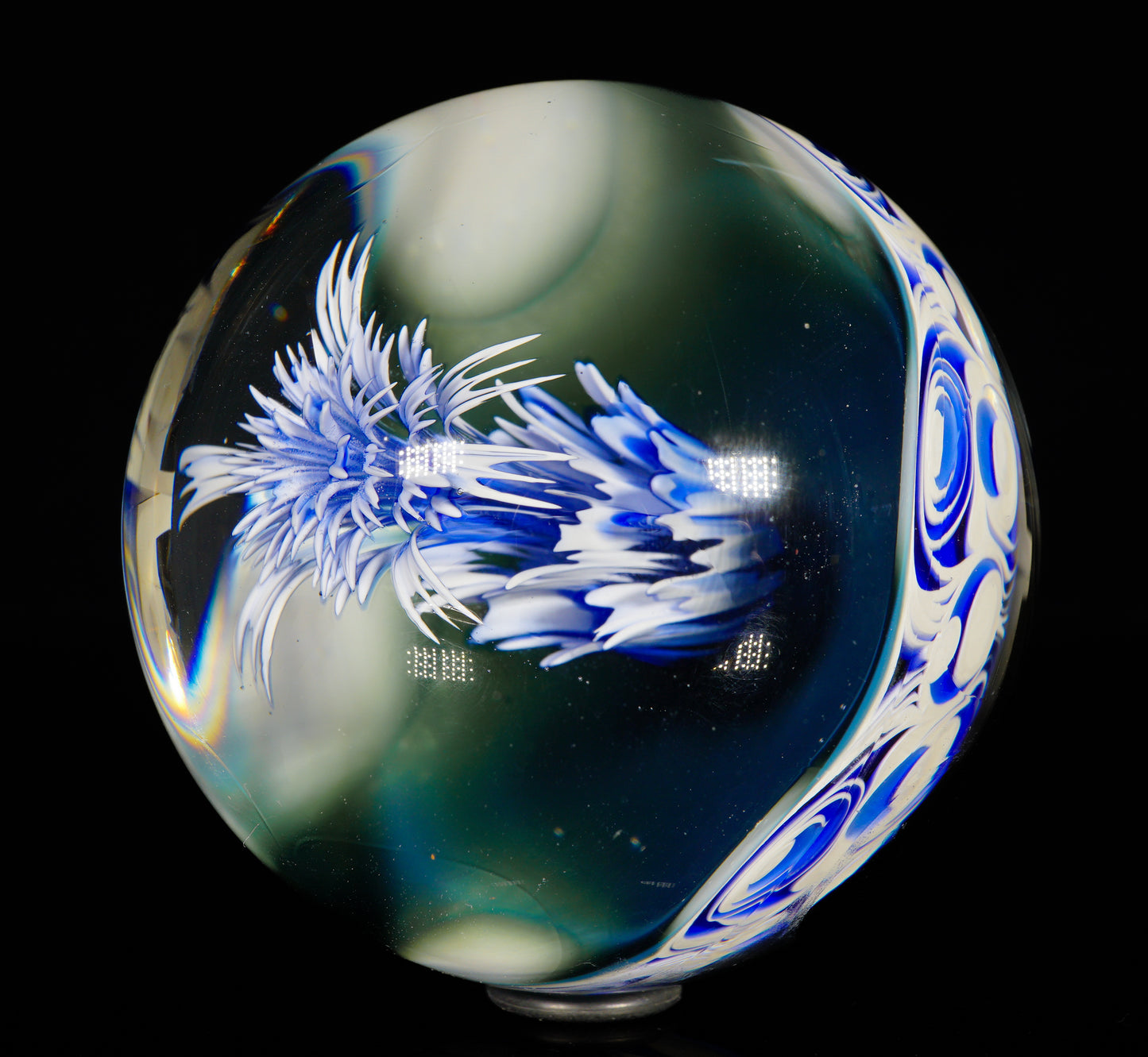 Blue and White Cave Jelly XL Marble (60mm)