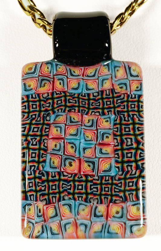 Murrine Tile Pendant