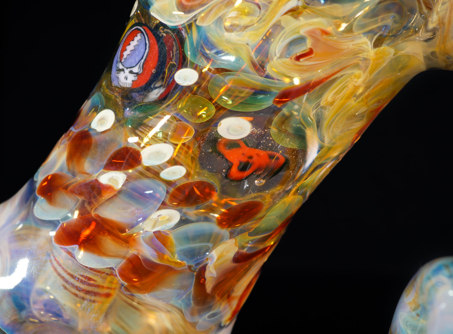 Grateful Dead Bubbler + Dancing Bear Marble (25mm)