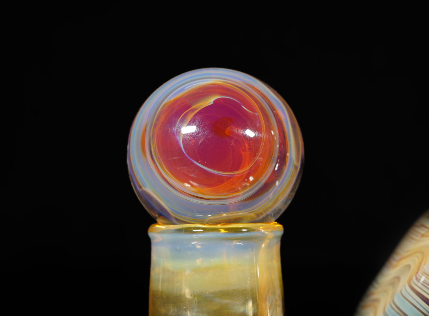 Grateful Dead Bubbler + Dancing Bear Marble (25mm)