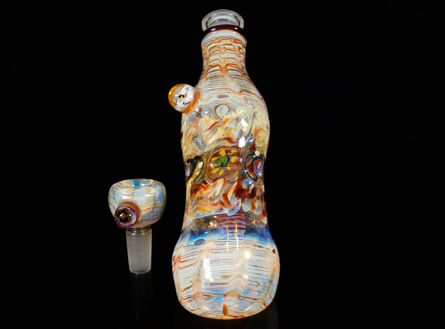 Grateful Dead Bubbler + Dancing Bear Marble (25mm)