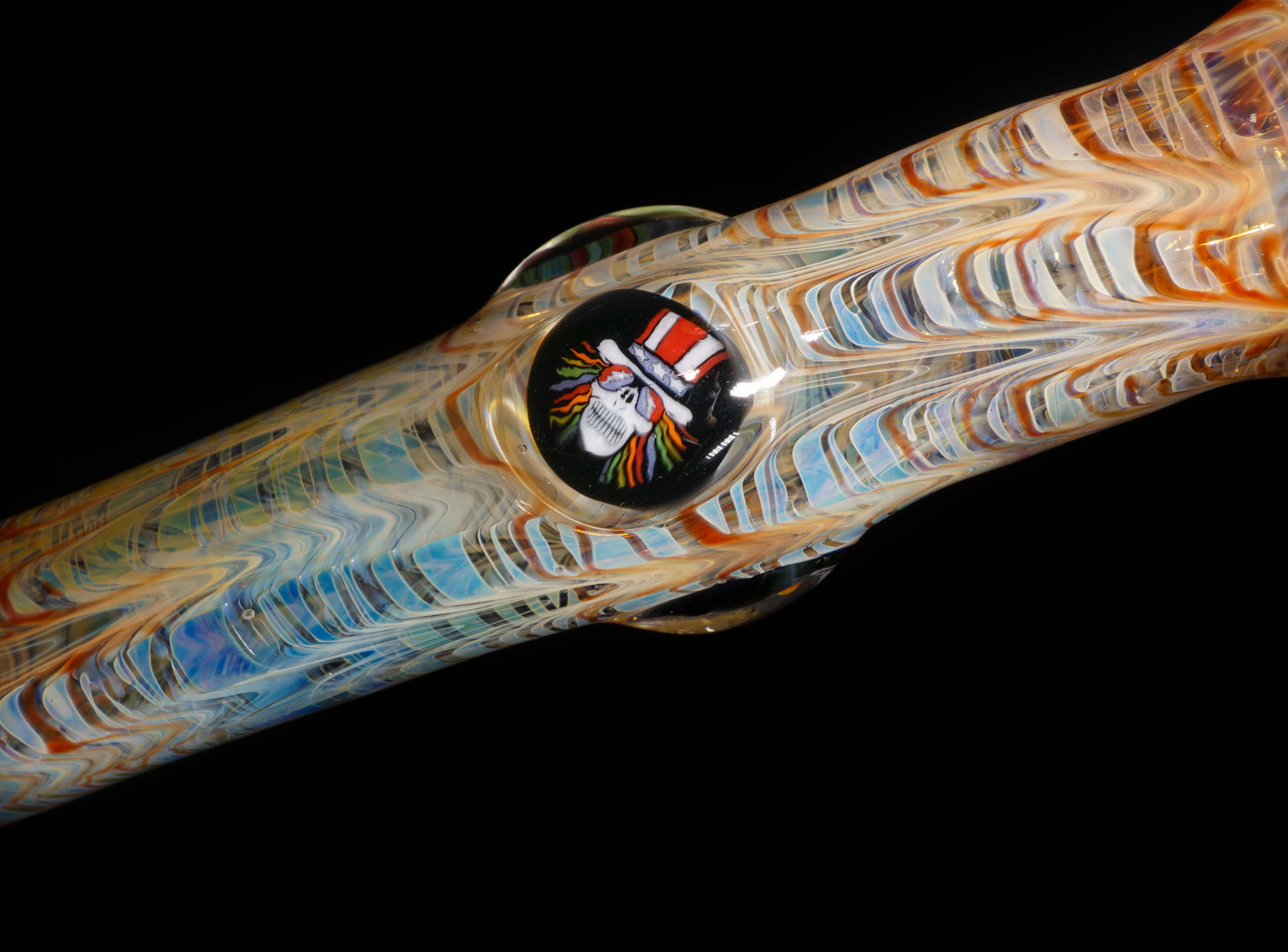 Grateful Dead Bubbler + Dancing Bear Marble (25mm)