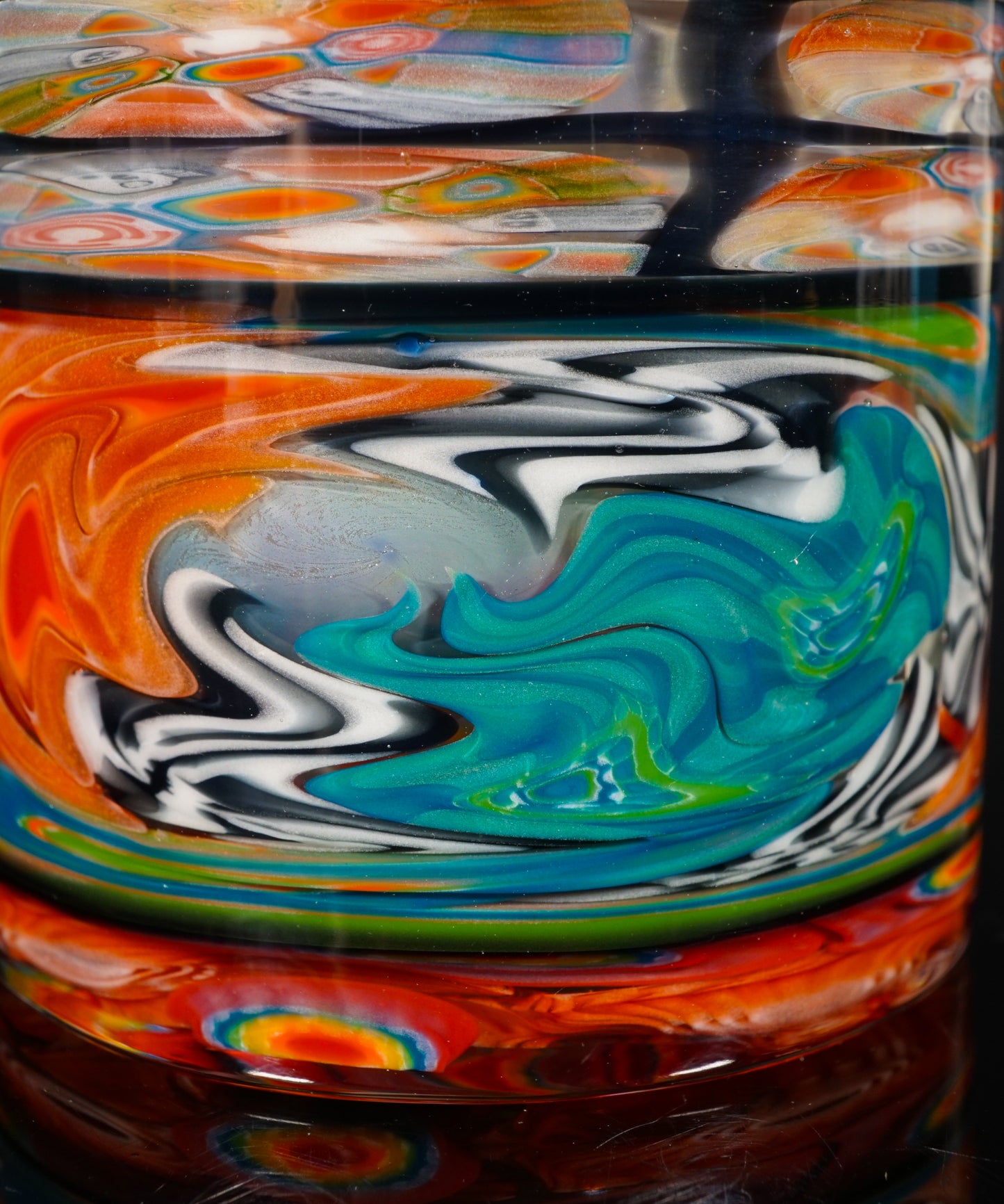 Abstract Milli Cork Jar