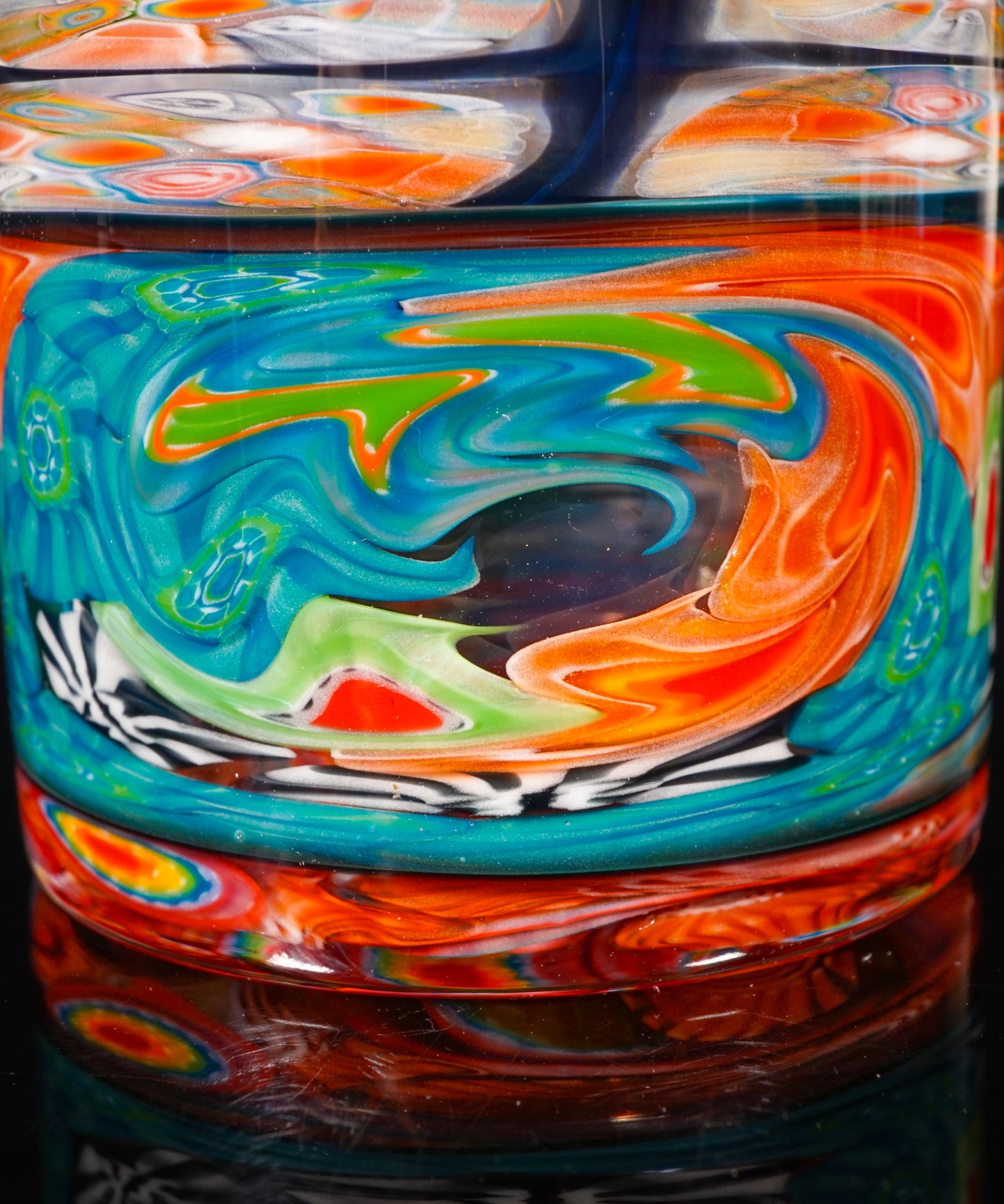 Abstract Milli Cork Jar