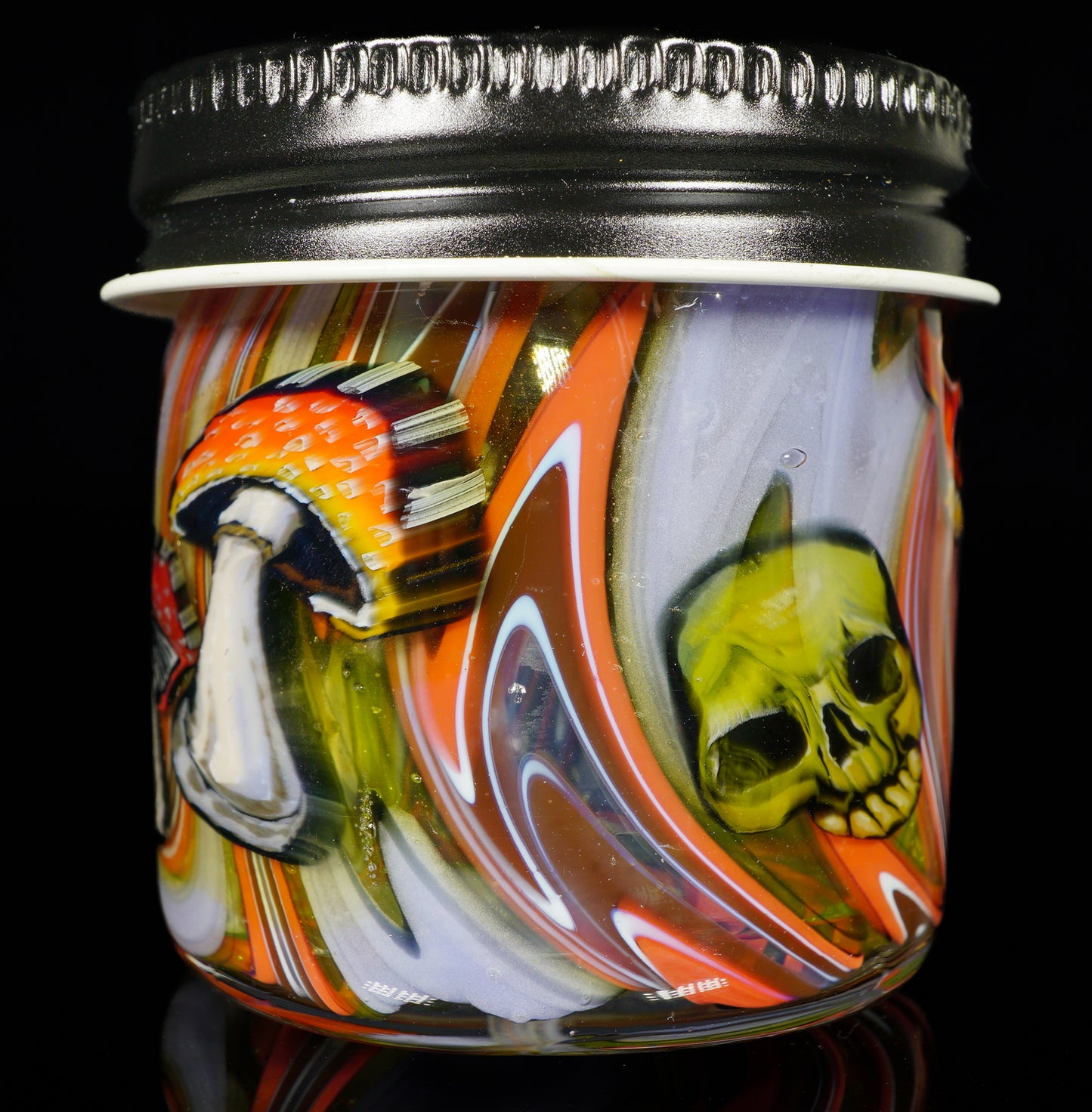 UV Mushroom and Skull Jar