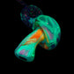 Pastel Rainbow Crushed Opal UV Scribble Mushroom Pendant