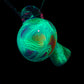Pastel Rainbow Crushed Opal UV Scribble Mushroom Pendant
