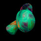 Pastel Rainbow Crushed Opal UV Scribble Mushroom Pendant