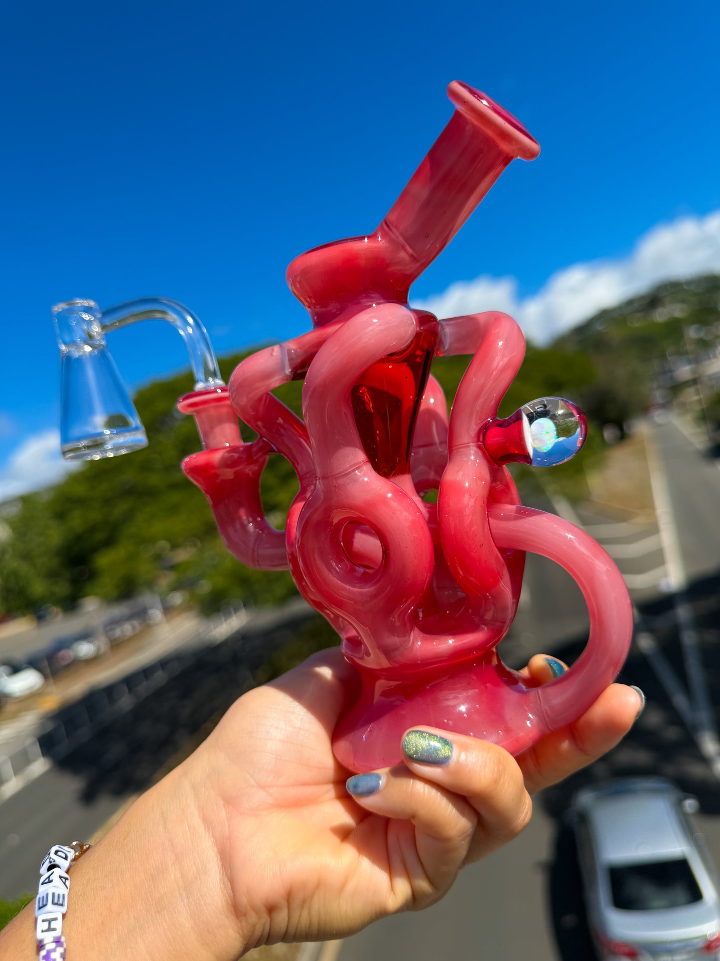 Phoenix over Star White "Heart" QDR