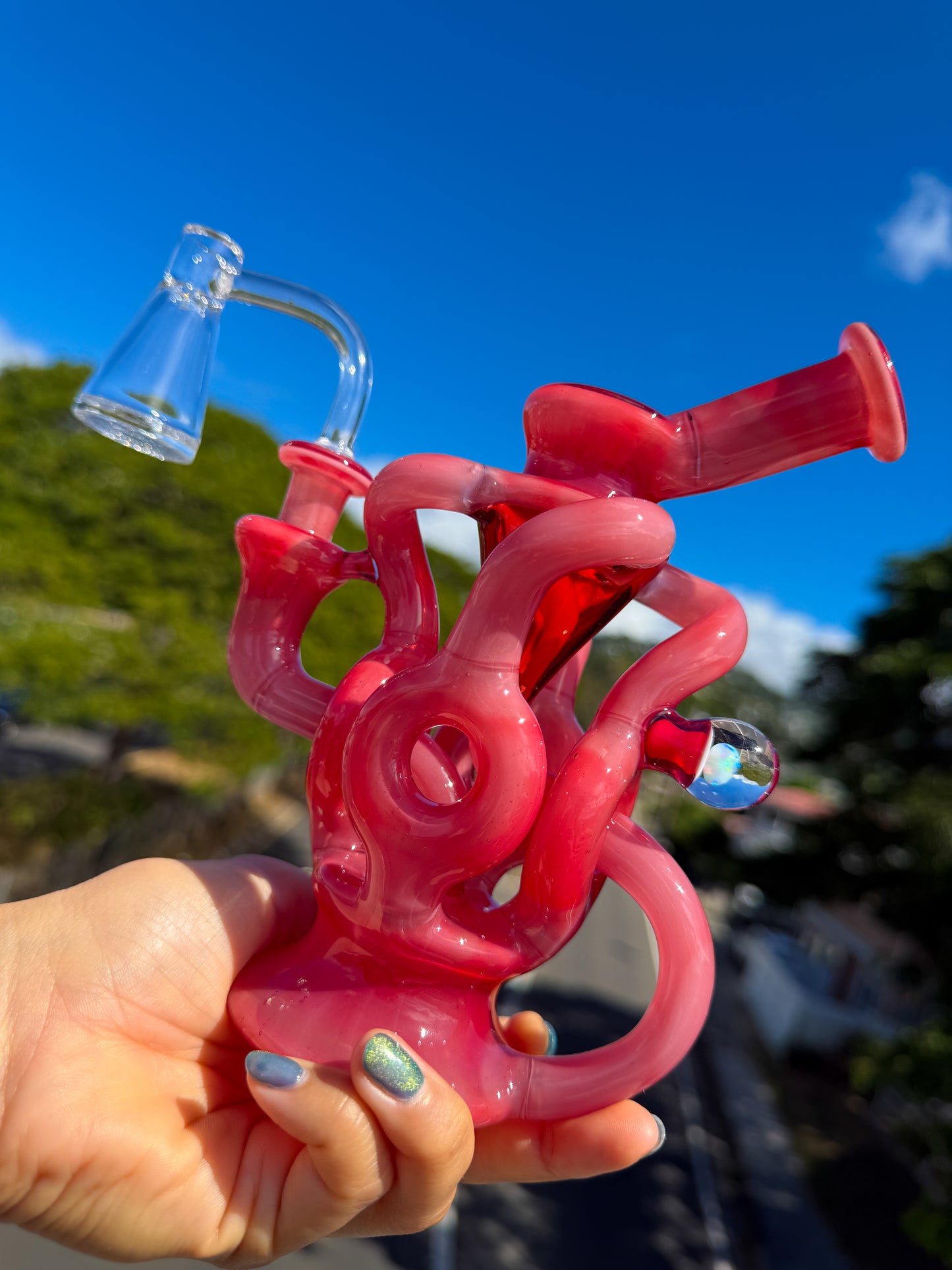 Phoenix over Star White "Heart" QDR