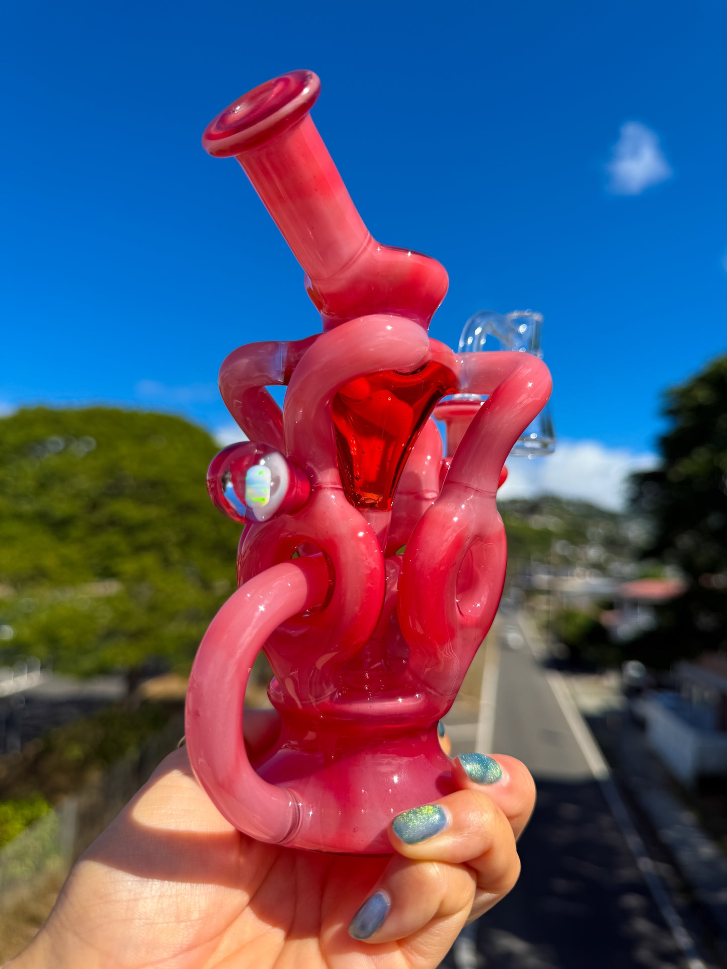 Phoenix over Star White "Heart" QDR