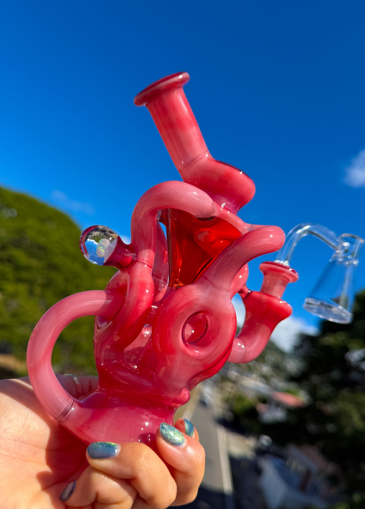 Phoenix over Star White "Heart" QDR