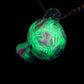 Pink Crushed Opal UV Scribble Mushroom Pendant