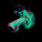 Pink Crushed Opal UV Scribble Mushroom Pendant