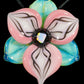 Pastel Pink Trillium Flower Pendant