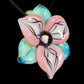 Pastel Pink Trillium Flower Pendant