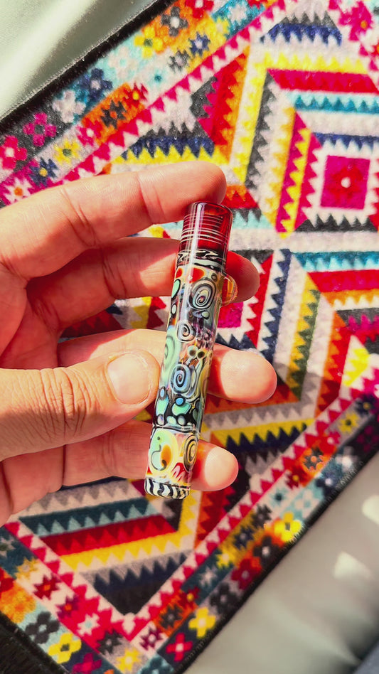 Fumed Smiley Chillum