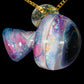 Opal Galaxy UV Scribble Tech Mega Mushroom Pendant