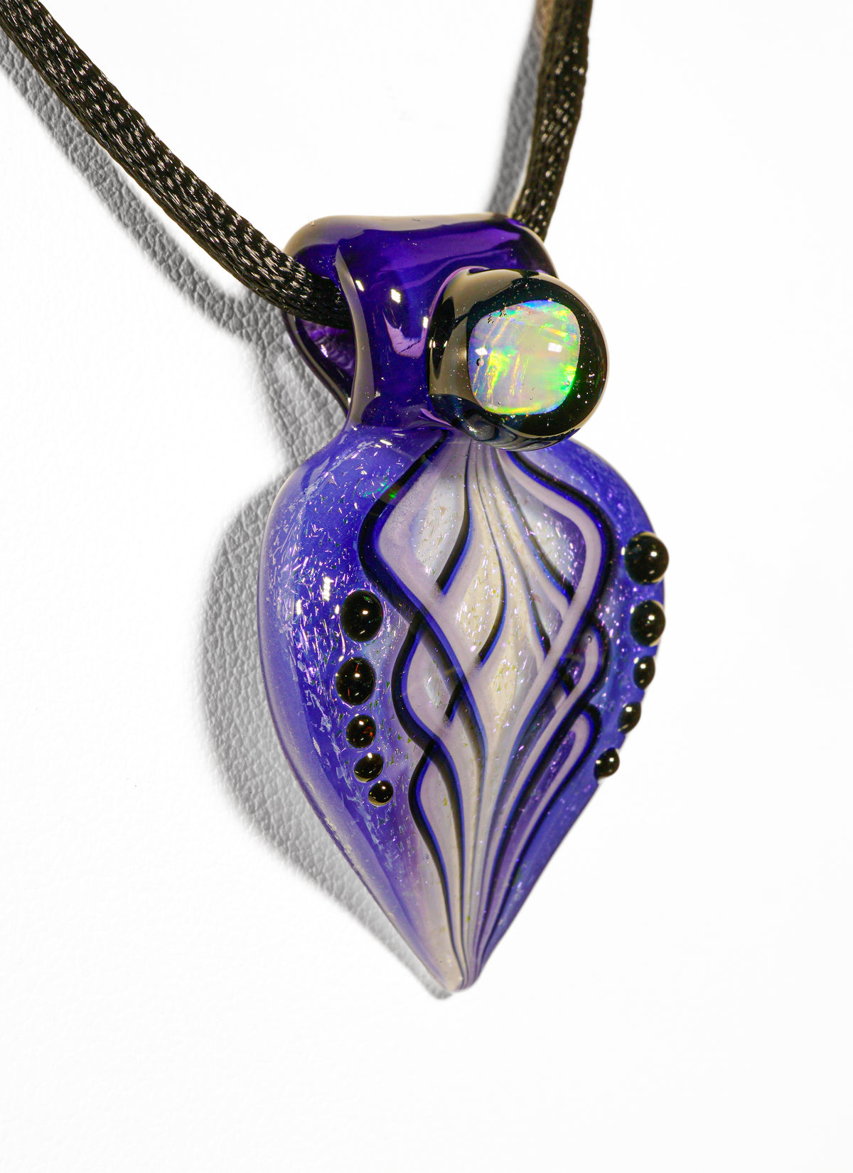 Indigo Petal Pendant