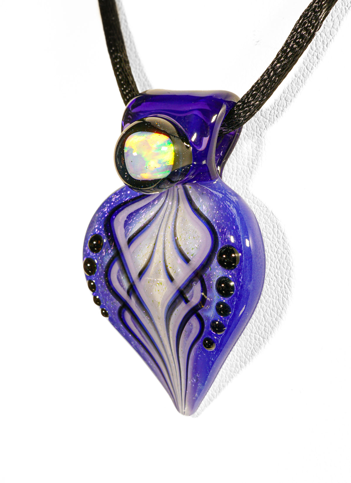 Indigo Petal Pendant