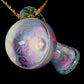 Purple Single Opal UV Scribble Mushroom Pendant