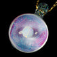 Purple Single Opal UV Scribble Mushroom Pendant