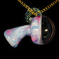 Purple Single Opal UV Scribble Mushroom Pendant