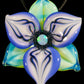 Indigo Trillium Flower Pendant
