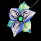 Indigo Trillium Flower Pendant