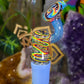 Rasta and Rainbow Wigwag "Bub" Pivot Tip