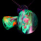 Rainbow Opal Galaxy UV Scribble Mega Mushroom Pendant